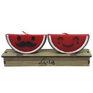 Watermeloenkaars – Mr & Mrs Ontwerp voor Yalda