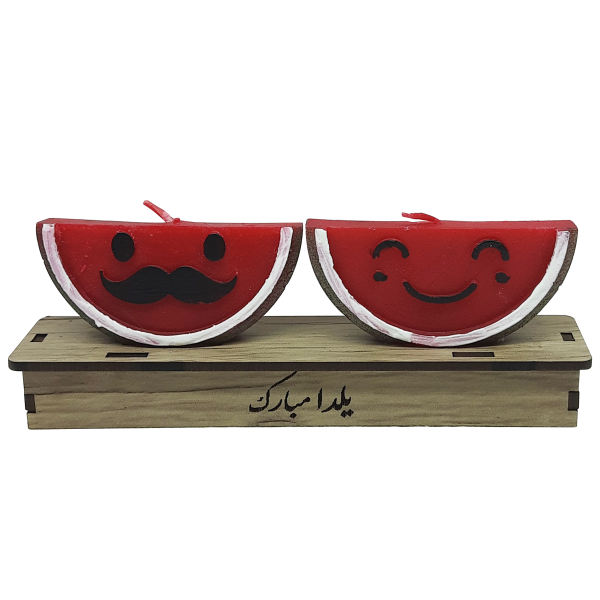 Watermeloenkaars – Mr & Mrs Ontwerp voor Yalda