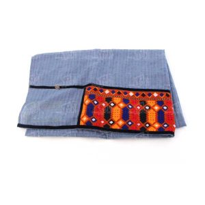 Balochi Geborduurde Sjaal voor Vrouwen Blauw