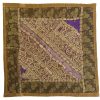 Geborduurde Kussenhoes – Gouden Suzani Design