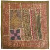 Geborduurde Kussenhoes – Roze Suzani Design