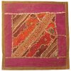 Geborduurde Kussenhoes – Roze Gestreepte Suzani Design
