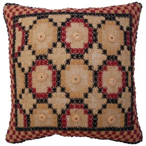 Geborduurd Kussenhoes – Cream Sima Design