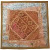 Geborduurde Kussenhoes – Blauwe Suzani Design