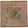 Geborduurde Kussenhoes – Blauwe Suzani Design