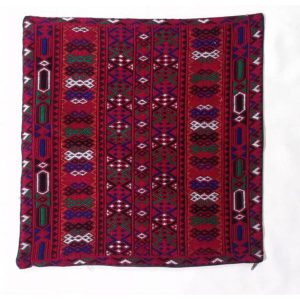 Geborduurd Kussenhoes – Rood Suzani Design