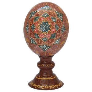 Perzische Decoratieve Struisvogelei – Abbasi Eslimi Patroon
