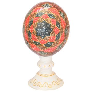 Perzische Decoratieve Struisvogelei – Abbasi II Design