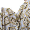 Wit-gouden gebedsjurk met bloemen – Iraanse overhead-hijab voor dames