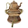Perzische Koperen Fornuis Samowar Theemaker met Theepot Model Royal