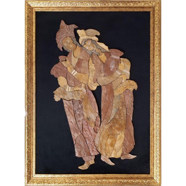 Khatamkari Houten Inlegkunst – Leyli & Majnoon