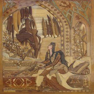 Khatamkari Houten Inlegkunst – Perzisch Meisje