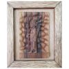 Ingelijste Houten Gesneden Kunst – Artistieke Perzische Soldaat