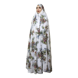 Perzische Chador Bos Bloemen — Grijs Elegant