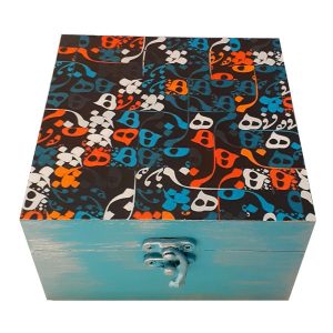 Houten Doos voor Cadeau met Perzisch Geïnspireerd Patroon – Hibo