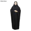 Zwarte moslim chador in Jemen-stijl – Dames abaya-hijab (Yaman)