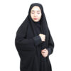 Zwarte moslim chador in Jemen-stijl – Dames abaya-hijab (Yaman)