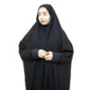 Zwarte moslim chador in Jemen-stijl – Dames abaya-hijab (Yaman)