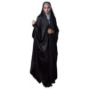 Zwarte chador met mouwen in Fatemi-stijl – Islamitische overhead-hijab