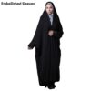 Zwarte chador met mouwen in Fatemi-stijl – Islamitische overhead-hijab