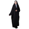 Zwarte chador met mouwen in Fatemi-stijl – Islamitische overhead-hijab