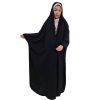Traditionele Iraanse zwarte chador – Lange overhead-abaya (Taras)