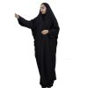 Iraanse zwarte chador met mouwen – Volledig bedekkende abaya (Zhozet)