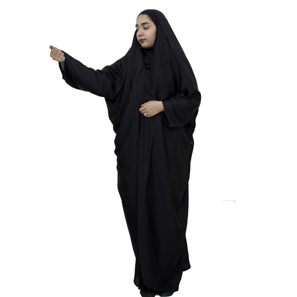 Iraanse zwarte chador met mouwen – Volledig bedekkende abaya (Zhozet)
