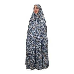 Perzische Chador Bahari — Blauw Kleurrijk Design