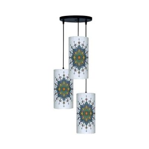 stoffen Cluster Hanglamp met Fluwelen Cilinder Lampenkap – Model Liana