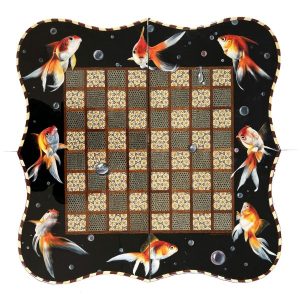 Perzisch Marquetry Schaakbord Model Vis