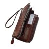 Perzische Leren Lange Portemonnee met Charmine Design