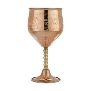 Handgemaakt Perzisch Koperen Wijnglas – Gehamerd Model Vian