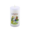 Witte Decoratieve Kaars – Eyd Thema voor Haft-Sin (Set van 2)