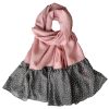 Solide Roze Katoenen Sjaal – Model Golin