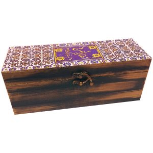 Houten Doos voor Cadeau met Perzisch Geïnspireerd Patroon