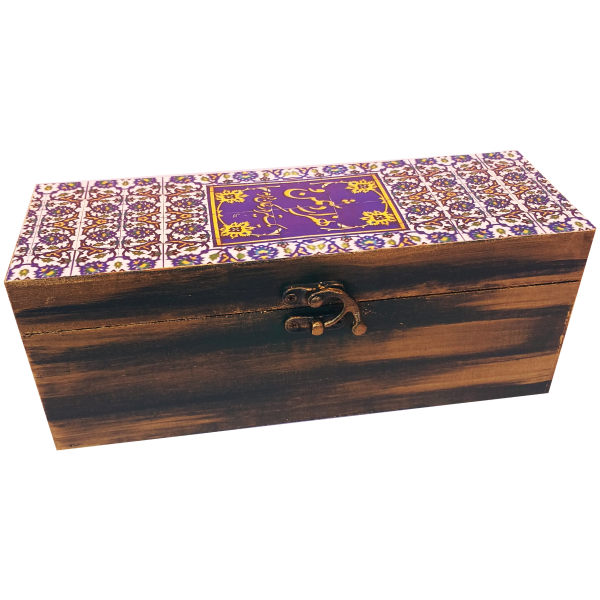 Houten Doos voor Cadeau met Perzisch Geïnspireerd Patroon