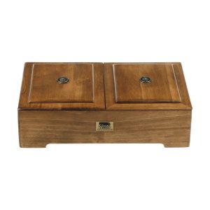 Luxe houten kruidenthee doos met warmer – Herbal I