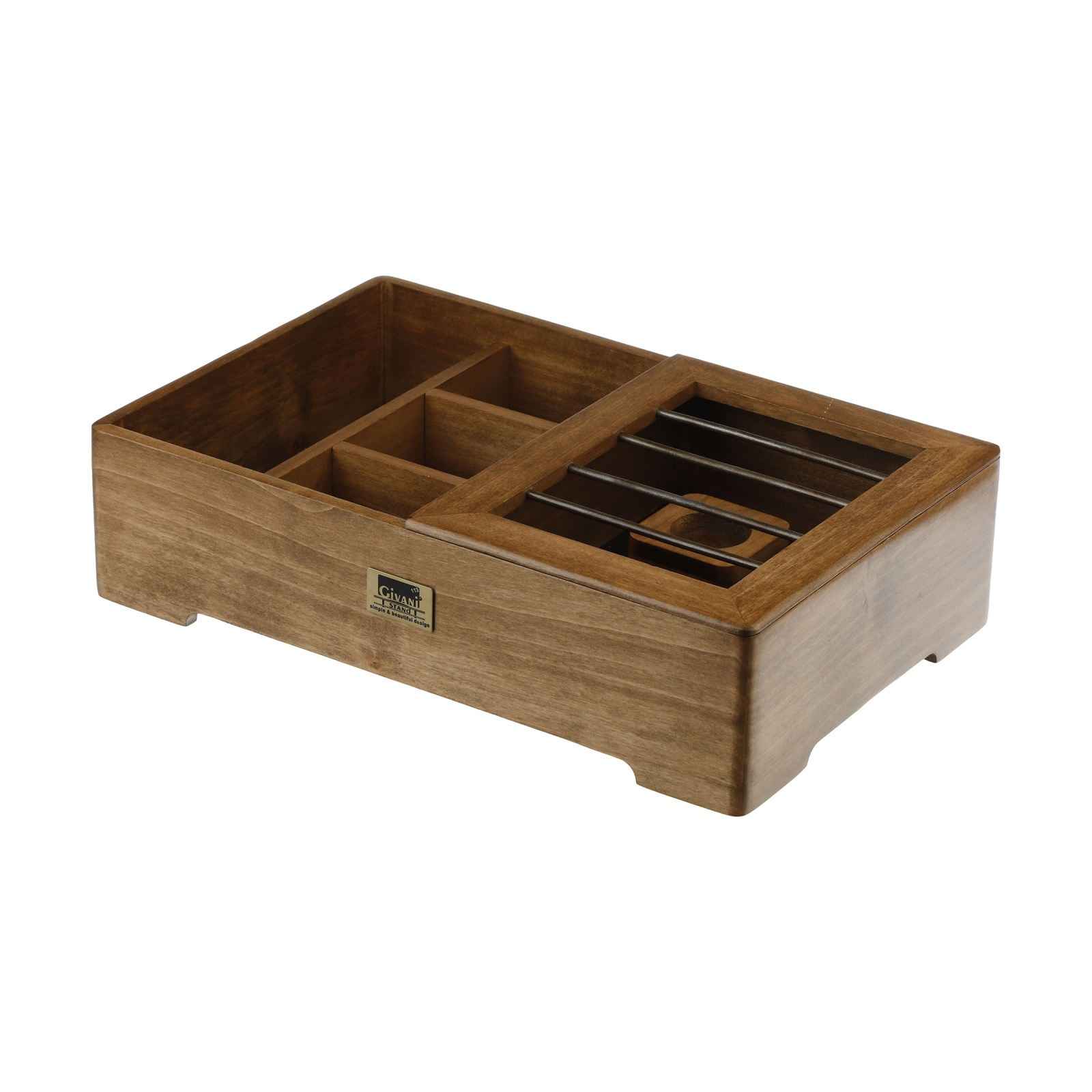 Herbal I Collectie Houten Theedoos met Geïntegreerde Verwarmer