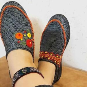 Giveh Schoenen – Perzisch handgemaakt Schoeisel Grijs Model