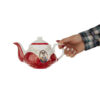 Shah Abbasi Porseleinen Theepot – Wit Design