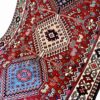 Handgeknoopt Perzisch Bakhtiyari Ghashghaei Loper (Tribale Geometrische Ruit) - Rode Wol