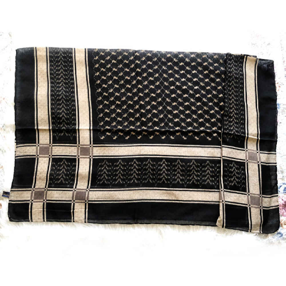 Zwarte Arabische sjaal voor dames – Model Atlas