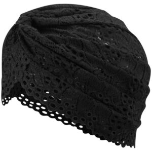 Zwarte hoofddoek tulband Model GF