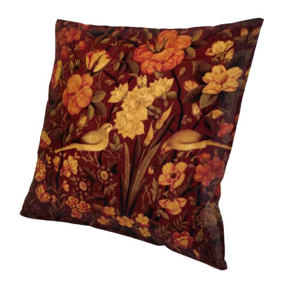 Bruine Etnische Velvet Kussenhoezen – Bolbol Ontwerp (Set van 2)