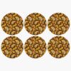 Stoffen placemats onder het bord set – Model Asil