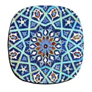 Onderzetter set met Perzisch artistiek ontwerp – Turkoois
