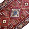 Handgeknoopt Perzisch Bakhtiyari Arsalan Loper (Tribale Geometrische Ruit) - Rode Wol