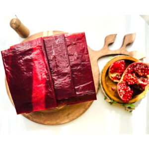 Traditionele Perzische zelfgemaakte granaatappelzure fruitrol – Lavashak, 800 g