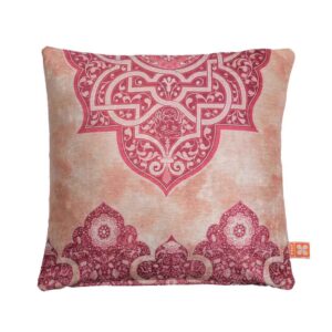 Roze Etnische Velvet Kussenhoezen – Set van 2